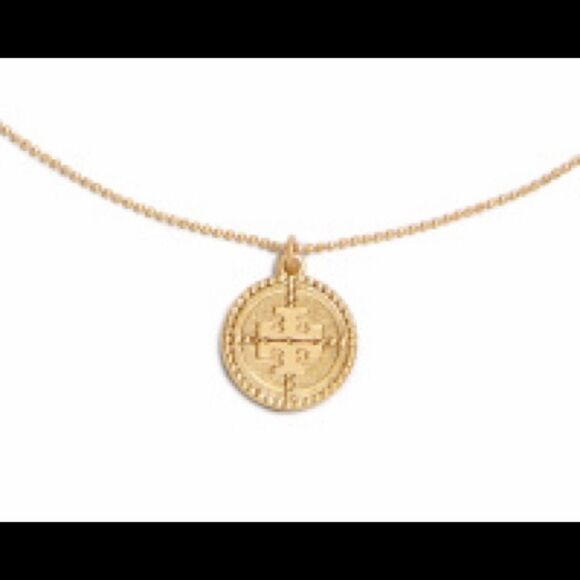 Tory Burch Jewelry - NWT Tory Burch Gold, Coin Pendant Necklace